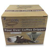 4 Cup Coffee Maker, Dual Mesh Pour Over Clever Coffee Dripper To Extract Most Flavors! Lifetime Warranty, Stainless... N3