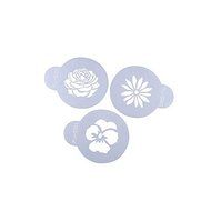Sher FOUR-C Cup Cake Stencil Candy And Coffee Decorating Tools Color White N3