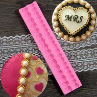 Genenic Decoration Fondant Cake Baking Tools Bead Chain Silicone Mould Mold N2