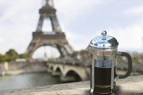 SterlingPro French Coffee Press 8 Cup (1 liter, 34 oz), Chrome N6
