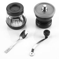 Mindkoo Manual Coffee Grinders Ceramic Burr Hand Crank Grinding Mill (Grey) N7
