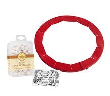 Talisman Designs Silicone Adjustable Pie Crust Shield with Mrs. Anderson&rsquo;s Ceramic Pie Baking Weights N6