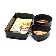 Meleg Otthon 1 Set Heart-shaped/Square/Round Cake Mould Bakeware Carbon Steel Cake Baking Bakeware Mould cake... N11