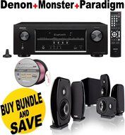 Denon AVR-S510BT 5.2 Channel Full 4K Ultra HD A/V Receiver With Bluetooth + Paradigm Cinema 100 CT Bundle