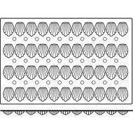 Paderno World Cuisine 1-3/4-Inch by 3-1/8-Inch Non-stick Silicone Madeleine Mold (44x) N2