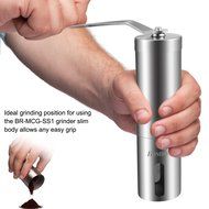Homdox Manual Coffee Bean Grinder , Stainless Steel N3