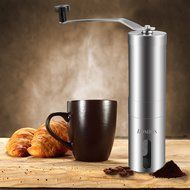 Homdox Manual Coffee Bean Grinder , Stainless Steel N4