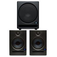 PreSonus Temblor T10 Studio Subwoofer With PreSonus Eris E5 Studio Monitor Pair