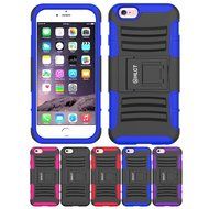 iPhone 6s Case, HLCT Rugged Shock Proof Dual-Layer Case with Built-In Kickstand for iPhone 6s / 6 4.7 Inch (Blue) N18