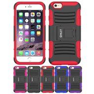 iPhone 6s Case, HLCT Rugged Shock Proof Dual-Layer Case with Built-In Kickstand for iPhone 6s / 6 4.7 Inch (Blue) N21