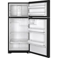 Ge REFRIGERATORS 1029654 15.5 Cu. ft. Top Freezer Refrigerator, Black, Reversible Door Swing N3