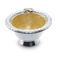 Julia Knight Queen Bee Pedestal Bowl, 5-Inch, Kiwi N6