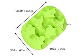 IHOMECOOKER 4PC Silicone Christmas Baking Mold Set Christmas Tree Snowflakes Snowman Cake Mold Set N12