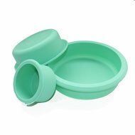 X-Haibei Three Layer Round Small Cake Mold Silicone Baking Pan 6.7inch 4.7inch 3inch Dia. 6.7inch / 4.7inch /... N2
