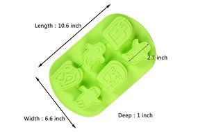 IHOMECOOKER 4PC Silicone Christmas Baking Mold Set Christmas Tree Snowflakes Snowman Cake Mold Set N13