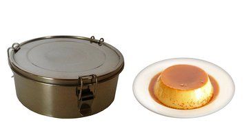 Flanera Flan Maker 1.4 quart Stainless Steel Recipes Included N2