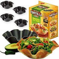 Sher NEW 4Pcs/Lot Perfect Tortilla Salad Baking Mould Baking Tray Bowl N3