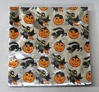 Halloween Print 4" x 4" Confectionery Foil Wrappers Candy Wrappers Candy Making Supplies