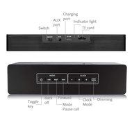 YIGER Portable Wireless Bluetooth Speaker with LED Display, Alarm Clock, Hands-free Answer Calls, USB Charging... N2