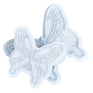 Sher 2Pcs/set Butterfly Shape Fondant Cake Decorating Plastic Cutter Embossing Cake Mould Sugarcraft Plunger Decor... N4