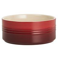 Le Creuset of America Stoneware Souffle Dish, 1-Quart, Cerise (Cherry Red)