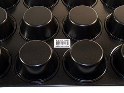 Heavy Duty 12 Cup Nonstick Muffin Pan - Full Size 10.25" X 13.5", for Cupcakes and Muffins. N4