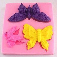 Y&amp;XL&amp;H Butterfly Fondant Cake Chocolate Silicone Mold Cake Decoration Tools,L8cmW8.5cmH1.4cm