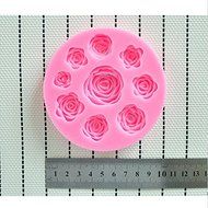Bluelover 3D Silicone Rose Shape Cake Mold Chocolate Jelly Mold N6