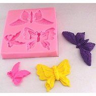 Y&amp;XL&amp;H Butterfly Fondant Cake Chocolate Silicone Mold Cake Decoration Tools,L8cmW8.5cmH1.4cm N2