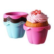 IKEA - Silicone Rubber Baking Cup Mold - Set of 6 N2
