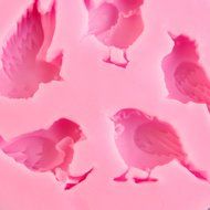 Houron 5 Cavity Bird Shape Party Silicone Cake Mold Mini Candy Mold Chocolate Mold Decoration Fondant Baking Mold... N4