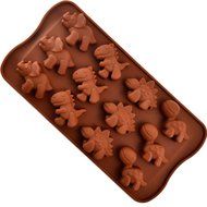 NEW Dinosaurs 12-Cav Chocolate Cookie Pastry DIY Silicone Baking Mould #AF N5