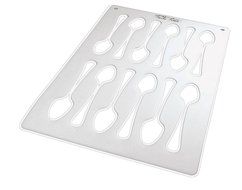 Paderno World Cuisine Spoon Shape Plastic Tuile Template N2
