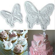 Y&amp;XL&amp;H 4PCS Butterfly Cake Cookies Cutter Plunger Sugarcraft Decorating Fondant Mold N2