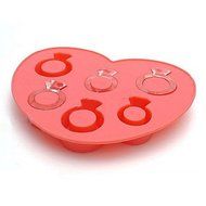 Y&amp;XL&amp;H Ring Ice Mould Silicone Ice Cubes Tray Pudding Jelly Mold (Random Color) N3