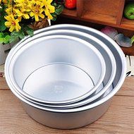 Lautechco&reg; Anodized Aluminum Live Bottom cylinder Fondant Decorating Cake Mold Chiffon Cake Pans DIY Baking Tools... N3