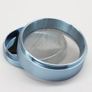 Sharp Stone Official Authentic Large 4 Piece Grinder Hard Top 2.5 Inches Chrome Blue + Free Performance Technology... N2