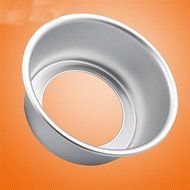 Lautechco&reg; Anodized Aluminum Live Bottom cylinder Fondant Decorating Cake Mold Chiffon Cake Pans DIY Baking Tools... N4