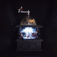 Amusements Old Fashioned Coffee Grinder Lighted Action Musical Featuring Elves Decor N6