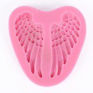 ETHAHE Angel Wings 2 Holes silicon Molding Fondant Tools Random Color N3