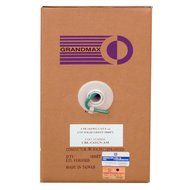 Grandmax CAT6 550MHz Shielded Solid Bulk Cable, 1000ft, STP Pull Box, CMR Rated, 100% Pure Copper, Multiple Colors... N55