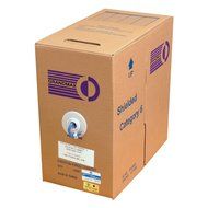 Grandmax CAT6 550MHz Shielded Solid Bulk Cable, 1000ft, STP Pull Box, CMR Rated, 100% Pure Copper, Multiple Colors... N57