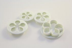 Sorcery Products Fondant Tool Set 4 FLOWER cookie CUTTERS N4