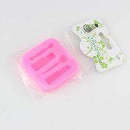 Mujiang Silicone Fondant Makeup Molds Cake Decorating Tools Lipstick Candy Mold N8
