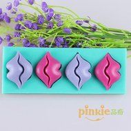 Sher Lips Shaped Fondant Cake Chocolate Silicone Molds,Decoration Tools Bakeware N4