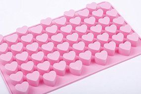 Ninewell 55-Cavity Love Heart Silicone Cake Soap Decoration Mold N3