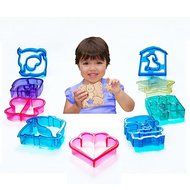 SASRL Sandwich and bread Cutter Shapes for Kids - Set of 9 Crust &amp; Cookie Cutters - Dinosaurs, elephants, butterflies... N2