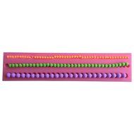 FLY Round Beads Neckless Silicone Fondant Cake Mold For Cake Decorating Baking Mould,Pink N3