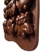 Silikomart Chocolate Candy Molds, 15 Molds, 1-8.5 inch by 4.25 inch Chocolate Molds Silicone - Owl Theme N3