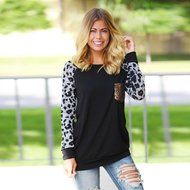 Fashion T-shirt,Morecome Women Long Sleeve Leopard Printed Casual Blouse N2